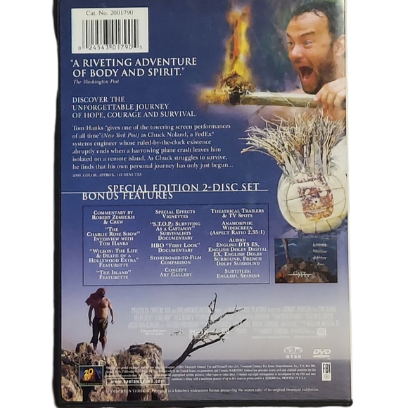 Castaway Double DVD Disc Special Edition Bonus Features Release GUC - Picture 2 of 10